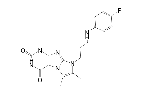 1H-imidazo[2,1-f]purine-2,4(3H,8H)-dione, 8-[3-[(4-fluorophenyl)amino]propyl]-1,6,7-trimethyl-