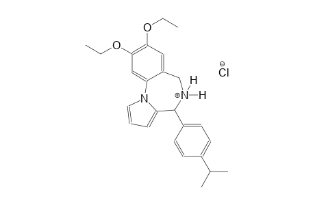 8,9-diethoxy-4-(4-isopropylphenyl)-5,6-dihydro-4H-pyrrolo[1,2-a][1,4]benzodiazepin-5-ium chloride
