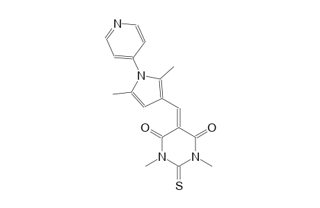 5-{[2,5-dimethyl-1-(4-pyridinyl)-1H-pyrrol-3-yl]methylene}-1,3-dimethyl-2-thioxodihydro-4,6(1H,5H)-pyrimidinedione