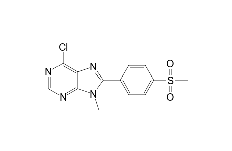 9-Methyl-6-chloro-8-[(p-methanesulfonyl)phenyl]-9H-purine