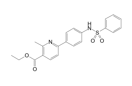 Ethyl 2-methyl-6-(4-(phenylsulfonamido)phenyl)nicotinate