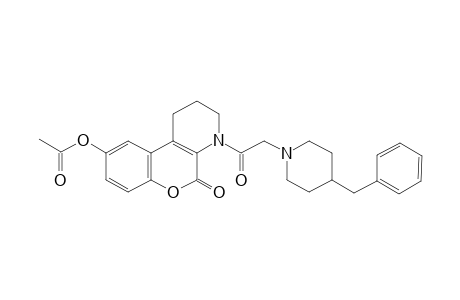 Acetic acid, 1,3,4,5-tetrahydro-5-oxo-4-[2-[4-(phenylmethyl)-1-piperidinyl]acetyl]-2H-[1]benzopyrano[3,4-b]pyridin-9-yl ester