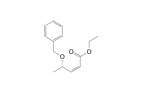 Ethyl 4-benzyloxy-(Z,4S)-2-pentenoate