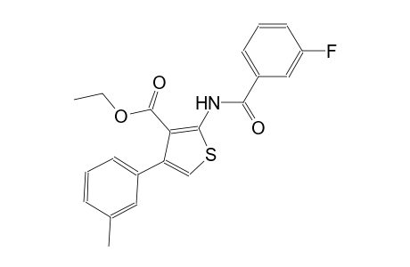 ethyl 2-[(3-fluorobenzoyl)amino]-4-(3-methylphenyl)-3-thiophenecarboxylate