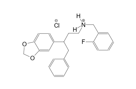 1,3-benzodioxole-5-propanaminium, N-[(2-fluorophenyl)methyl]-gamma-(phenylmethyl)-, chloride