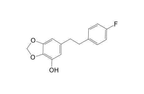 6-(4-Fluorophenethyl)benzo[d][1,3]dioxol-4-ol
