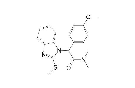 N-[(Dimethylcarbamoyl) (4-methoxyphenyl) methyl]-2-(methylthio)benzimidazole