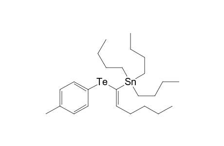 (E)-1-Tributylstannyl-1-(4-methylphenyltelluro)-1-hexene
