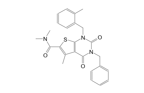 thieno[2,3-d]pyrimidine-6-carboxamide, 1,2,3,4-tetrahydro-N,N,5-trimethyl-1-[(2-methylphenyl)methyl]-2,4-dioxo-3-(phenylmethyl)-