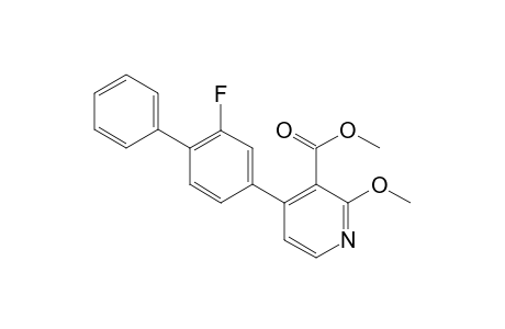 methyl 4-(3-fluoro-4-phenyl-phenyl)-2-methoxy-pyridine-3-carboxylate
