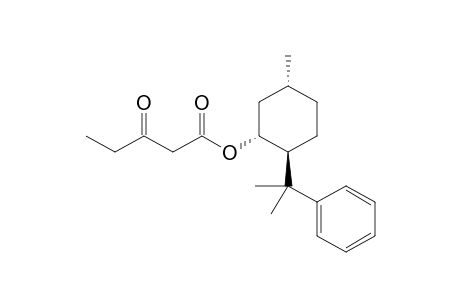 (1R,2S,5R)-5-Methyl-2-(2-phenypropane-2-yl)cyclohexyl 3-oxopentanoate