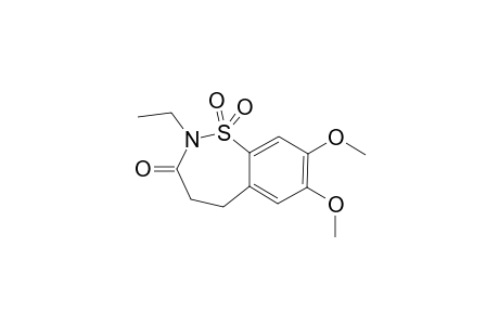N-ETHYL-4,5-DIHYDRO-7,8-DIMETHOXYBENZOTHIAZEPIN-3-ON-1,1-DIOXID
