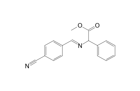 Benzeneacetic acid, .alpha.-[[(4-cyanophenyl)methylene]amino]-, methyl ester