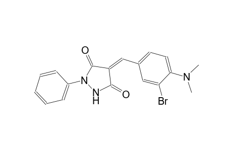 (4E)-4-[3-bromo-4-(dimethylamino)benzylidene]-1-phenyl-3,5-pyrazolidinedione