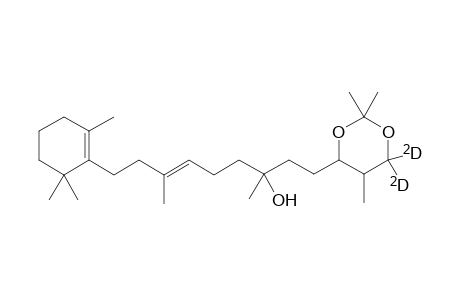 2,2,5-Trimethyl-4,4-dideuterio-6-[3,7-dimethyl-3-hydroxy-9-(1',3',3'-trimethylcyclohexen-2-yl)non-6-en-1-yl]-1,3-dioxacyclohexane