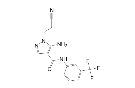 1H-pyrazole-4-carboxamide, 5-amino-1-(2-cyanoethyl)-N-[3-(trifluoromethyl)phenyl]-