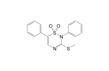 2,6-Diphenyl-3-methylthio-2H-1,2,4-thiadiazine-1,1-dioxide