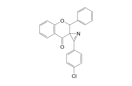 3'-(4-chlorophenyl)-2-phenyl-4-spiro[3,4-dihydro-2H-1-benzopyran-3,2'-azirine]one