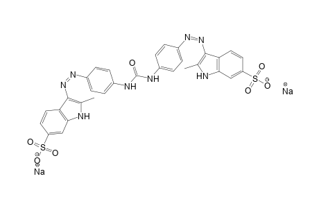 N,N'-Bis[ 4-[2-methyl-6-sulfoindol-3-yl)azo]phenyl]urea, disodium salt