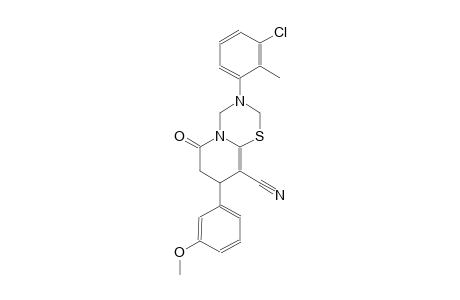 2H,6H-pyrido[2,1-b][1,3,5]thiadiazine-9-carbonitrile, 3-(3-chloro-2-methylphenyl)-3,4,7,8-tetrahydro-8-(3-methoxyphenyl)-6-oxo-