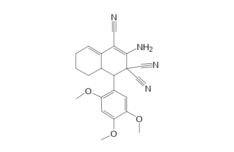 2-Amino-4-(2,4,5-trimethoxyphenyl)-4a,5,6,7-tetrahydro-1,3,3(4H)-naphthalenetricarbonitrile