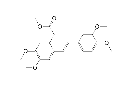 2-[2-[(E)-2-(3,4-dimethoxyphenyl)ethenyl]-4,5-dimethoxyphenyl]acetic acid ethyl ester