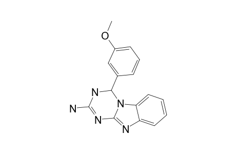 4-(3-METHOXYPHENYL)-3,4-DIHYDRO-[1,3,5]-TRIAZINO-[1,2-A]-BENZIMIDAZOLE-2-AMINE