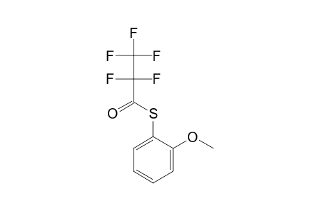 2-Methoxythiophenol, S-pentafluoropropionyl-