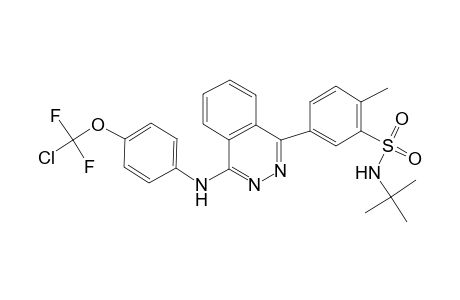 N-tert-butyl-5-[4-[4-[chloro(difluoro)methoxy]anilino]phthalazin-1-yl]-2-methyl-benzenesulfonamide