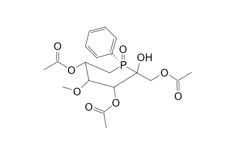 1,3,5-Tri-O-Acetyl-6-deoxy-4-O-methyl-6-[(S)-phenylphosphonoyl]-.beta.,D-fructofuranose