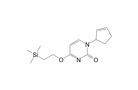 1-( 2'-Cyclopentenyl)-4-( trimethylsilylethoxy)-2(1H)-pyrimidinone