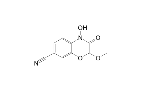 2H-1,4-Benzoxazine-7-carbonitrile, 3,4-dihydro-4-hydroxy-2-methoxy-3-oxo-