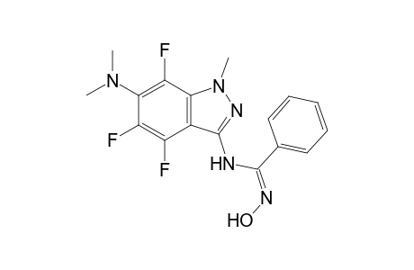 (Z)-N-[4,5,7-Trifluoro-6-(N,N-dimethylamino)-1-methyl-1H-indazol-3-yl]-N'-hydroxy-benzamidine