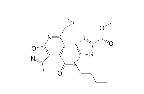 ethyl 2-{butyl[(6-cyclopropyl-3-methylisoxazolo[5,4-b]pyridin-4-yl)carbonyl]amino}-4-methyl-1,3-thiazole-5-carboxylate