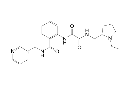 ethanediamide, N~1~-[(1-ethyl-2-pyrrolidinyl)methyl]-N~2~-[2-[[(3-pyridinylmethyl)amino]carbonyl]phenyl]-