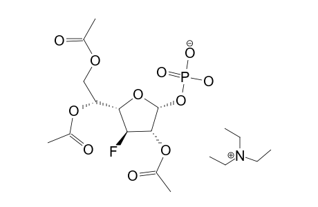TRIETHYLAMMONIUM-(2,5,6-TRI-O-ACETYL-3-DEOXY-3-FLUORO-ALPHA-D-GALACTOFURANOSYL)-PHOSPHATE