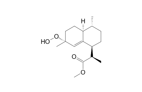 4-.alpha.Hydroperoxy-amorph-5-en-12-oic acid methyl ester