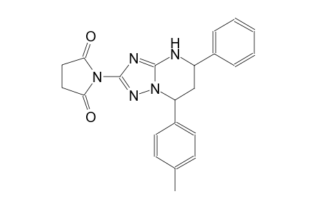 1-[7-(4-methylphenyl)-5-phenyl-4,5,6,7-tetrahydro[1,2,4]triazolo[1,5-a]pyrimidin-2-yl]-2,5-pyrrolidinedione