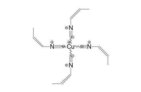 Tetrakis([cis-1-propenyl]isocyanato) copper(I) cation
