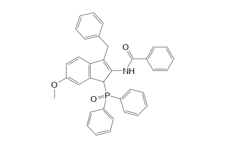 N-(3-Benzyl-1-(diphenylphosphoryl)-6-methoxy-1H-inden-2-yl)benzamide