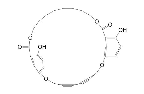 2,9,16,25-Tetraoxatricyclo[25.3.1.110,14]dotriaconta-1(31),10,12,14(32),27,29-hexaene-4,6-diyne-15,26-dione, 13,28-dihydroxy-