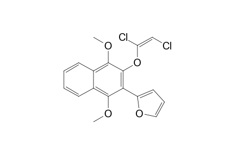 (E)-1,2-dichloroethenyl 3-(2-Furyl)-1,4-dimethoxynaphthalen-2-yl ether