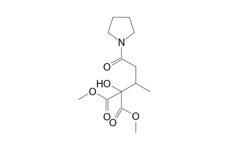 Dimethyl 2-Hydroxy-2-[1-methyl-3-oxo-3-(pyrrolidin-1-yl)propyl]propanedioate