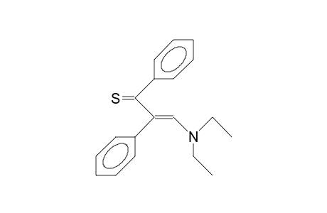 2,3-Diphenyl-1-diethylamino-propenethione-3