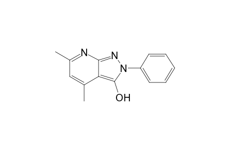2H-Pyrazolo[3,4-b]pyridin-3-ol, 4,6-dimethyl-2-phenyl-