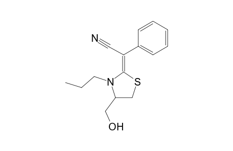 2-(1-Cyano-1-phenyl)methylene-4-hydroxymethyl-3-propylthiazolidine