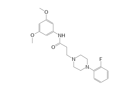 1-piperazinepropanamide, N-(3,5-dimethoxyphenyl)-4-(2-fluorophenyl)-