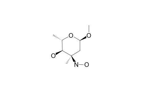 METHYL-3-HYDROXYAMINO-2,3,6-TRIDEOXY-3-C-METHYL-ALPHA-L-RIBO-HEXOPYRANOSIDE