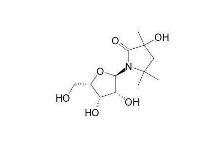 2-Pyrrolidinone, 3-hydroxy-3,5,5-trimethyl-1-.beta.-D-ribofuranosyl-