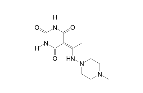 5-{1-[(4-methyl-1-piperazinyl)amino]ethylidene}-2,4,6(1H,3H,5H)-pyrimidinetrione
